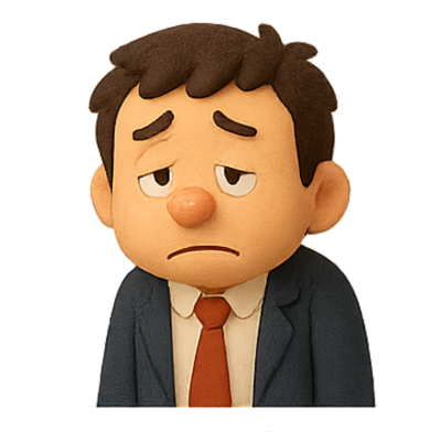 うなだれる大吉くん